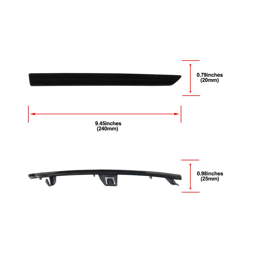 Smoked Rear Bumper Led Reflector Tail Brake Stop Light For BMW M3 F80 Base Sedan M4 F82 Coupe F83 Convertible 2014-