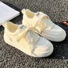 Маленькие белые туфли женские туфли корейские с юбкой 2025 новые весенние туфли детские ins тренд нишевые универсальные кеды