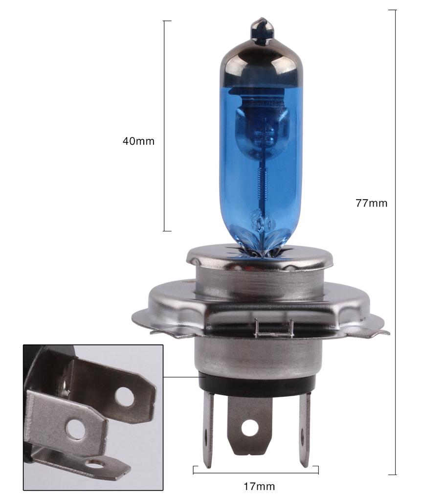 2pcs H1 H3 H4 H7 55W 100W Halogen Car Headlight Bulbs Super Bright Auto Lamp 12V Headlamp 5000K White