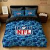 National Football League Pattern Bedding uilt Set uilt Cover Pillowcase Home Decoration Birthday Gift (1 * duvet cover + 2 * pillowcase without core)