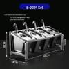 Meishangyuan Commercial Stainless Steel Condiment & Topping Dispenser Rack