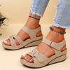 New Open Toe Fashion Women's Sandals Summer  Soft Sexy Womens Sandals Wedge Buckle Women's Orthopedic Sandal Footwear Female