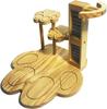 Wooden Jewelry Stand 3-Tier Organizer for Chains and Earrings
