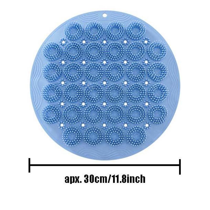 Силиконовый нескользящий массажный коврик для ванной комнаты, отшелушивающий массажный скребок для душа, массажная щетка для ванны, массажная щетка для мытья ног, инструмент для чистки тела, инструмент для купания