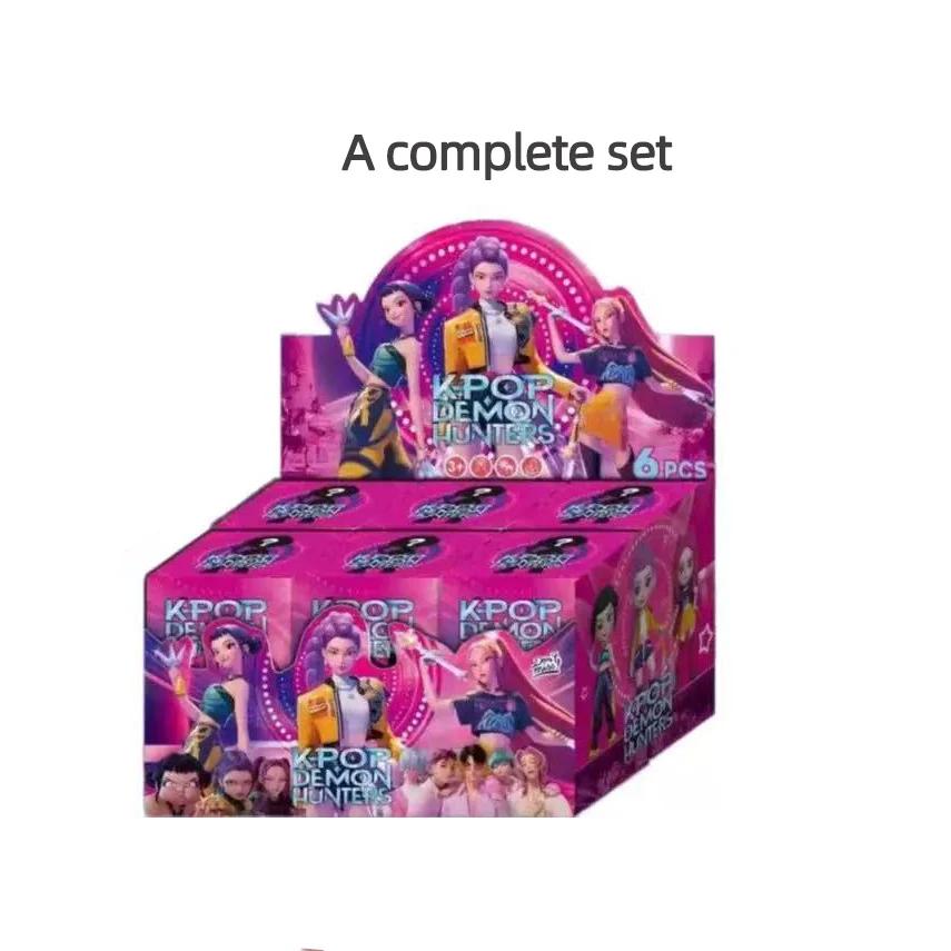 @@@   Anime KPop Devil Hunter Doll Vinyl Toy Rumi Mira Zoi Character Vinyl Mask Blind Box Ornament Toy Christmas Gift