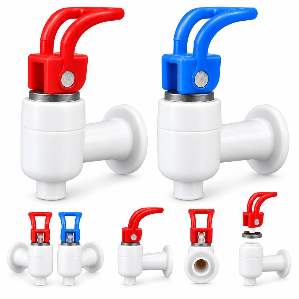 Push Type Water Dispenser Faucet Red Blue Drinking Fountain Valve New Water Dispenser Tap Home Use