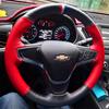 AABHO1 For Chevrolet CRUZE sail 3 MALIBU XL Cavalier Equinox DIY Custom leather carbon fiber car steering wheel cover auto parts