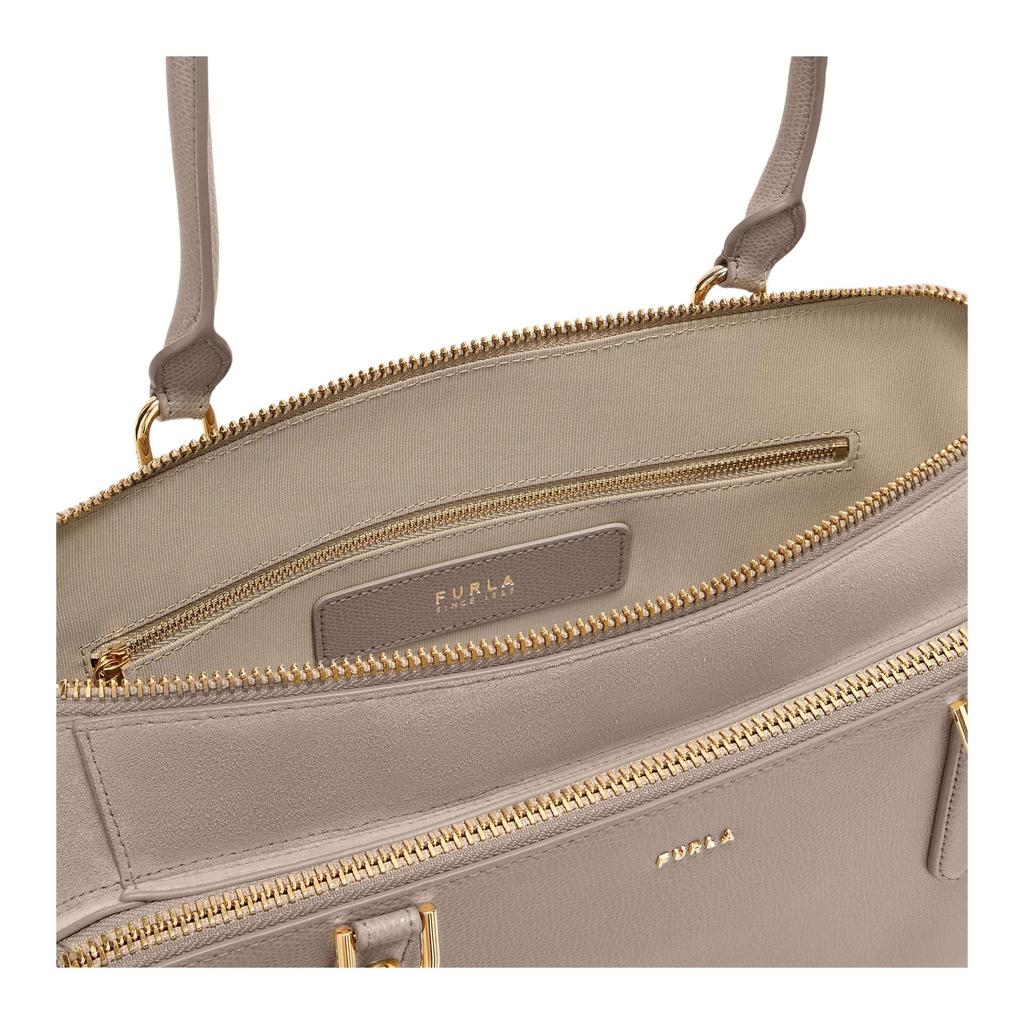 Furla Textured Leather Shoulder Bag Medium Women's Linen WB01871-BX0460-10024-488S
