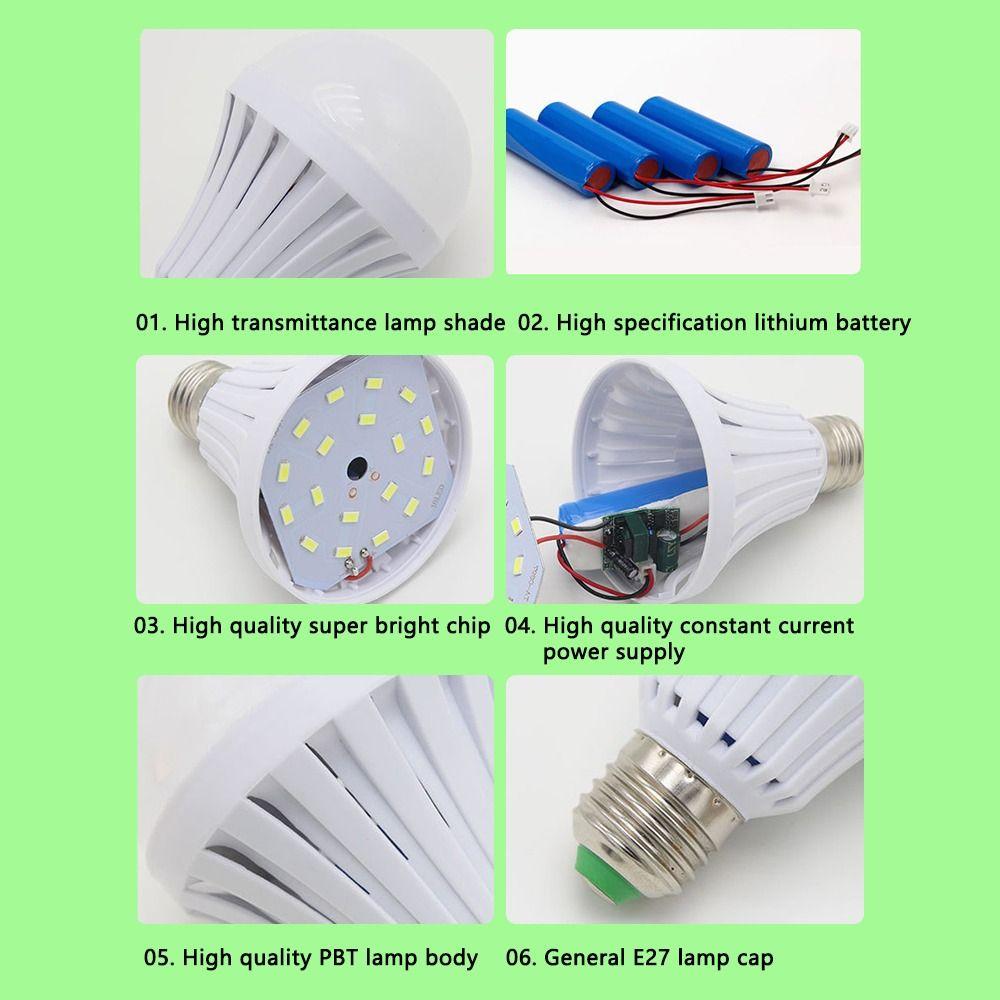 Flashlight USB Rechargeable Smart Emergency Light Camping Lantern Bulb LED Touch Light LED Bulbs