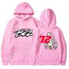 Marco Bezzecchi 2025 New Motorcycle Race 72 Driver Fan 2D Printed Hoodie Men's and Women's Autumn Casual Coat