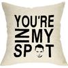 Pycat You're in My SPOT Lumbar Throw Pillow Cover 12x20, Rectangle Farmhouse Cushion Decor, Wedding Present Pillowcase Cotton Linen Decoration