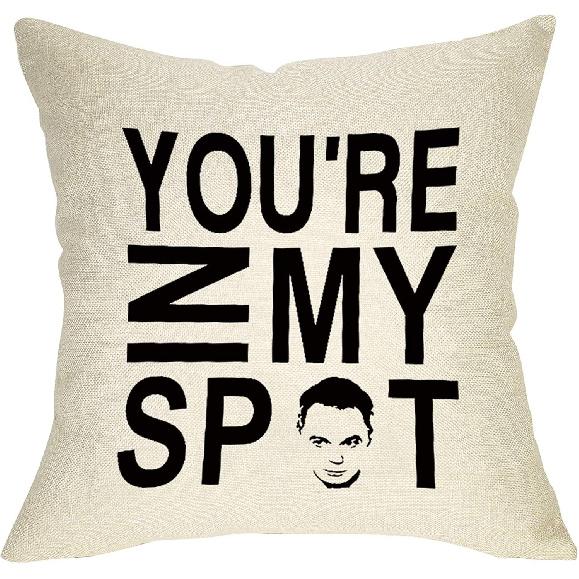 Pycat You're in My SPOT Lumbar Throw Pillow Cover 12x20, Rectangle Farmhouse Cushion Decor, Wedding Present Pillowcase Cotton Linen Decoration