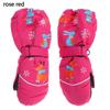 Old Waterproof Print Cartoon Non-slip Long-sleeved Mittens Thick Warm Children Ski Gloves Windproof