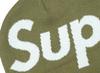 Supreme Шапка с большим логотипом, бежевая (24ПВ)