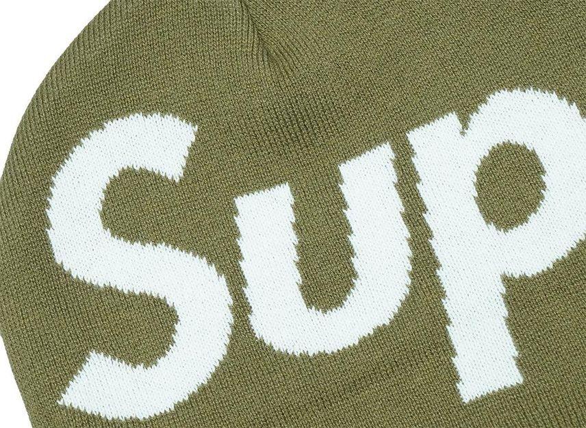 Supreme Шапка с большим логотипом, бежевая (24ПВ)