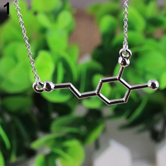 DNA Serotonin Dopamine Acetylcholine Biochemistry Molecule Pendant Necklace