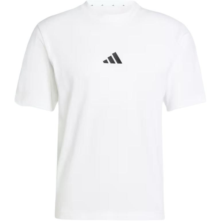 adidas Футболка с однотонным джерси и маленьким логотипом Essentials JF1092