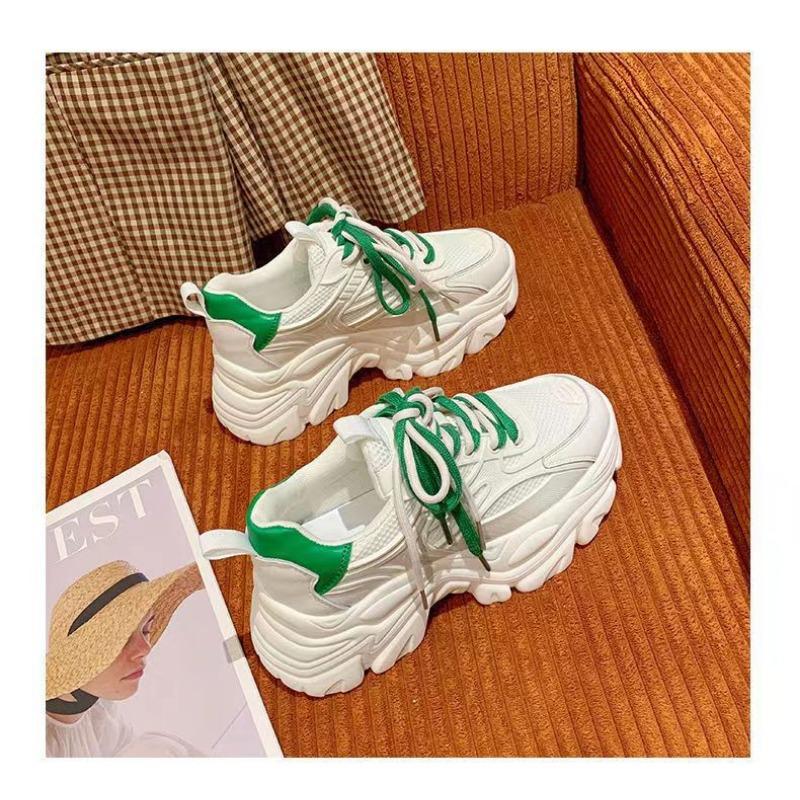 Толстая подошва Dad Shoes Женская осенняя дышащая повседневная спортивная обувь