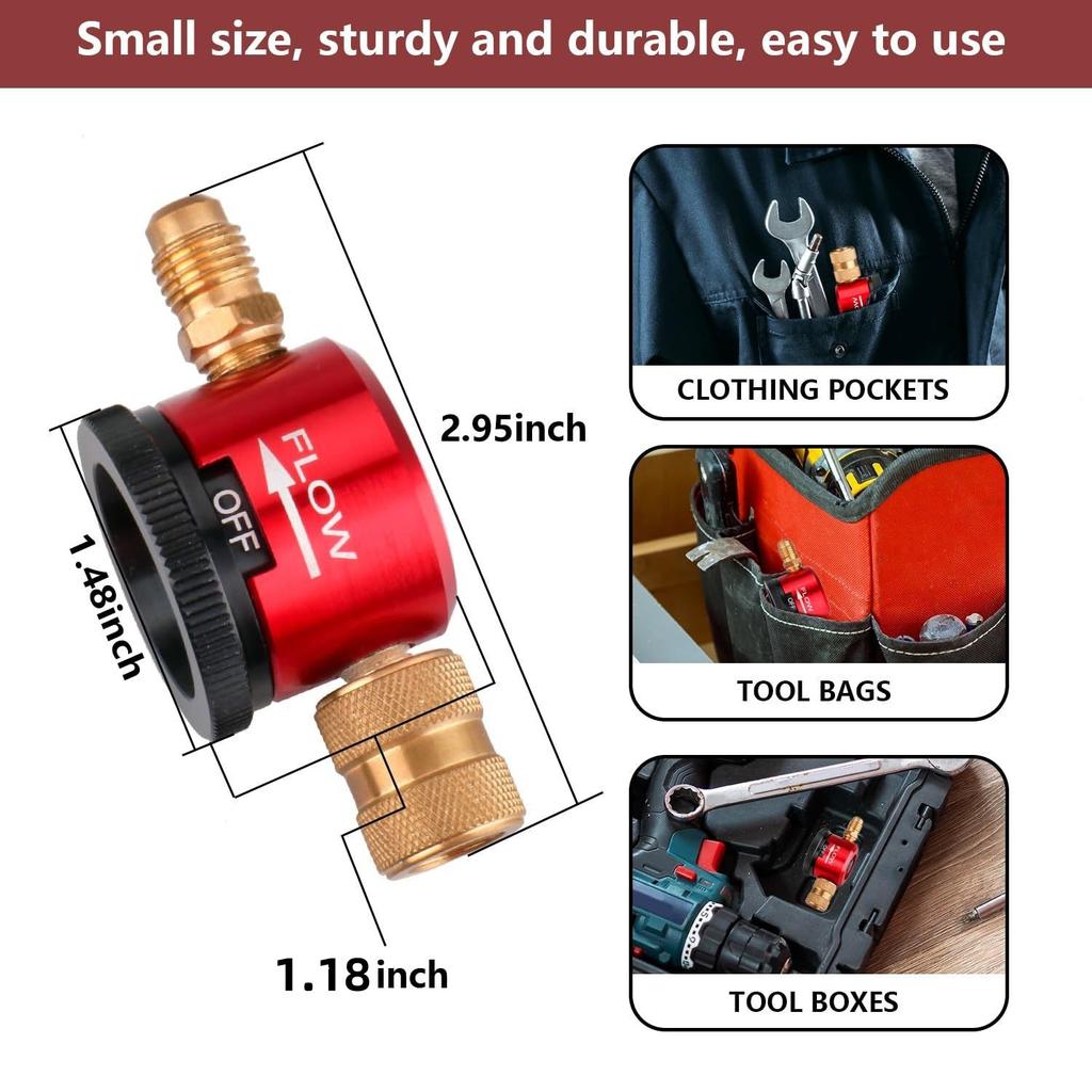 Регулятор азота HVAC, Инструмент для продувки азотом, Разъем 1/4 дюйма, Регулятор азотного газа, Инструмент для пайки, для кондиционирования воздуха