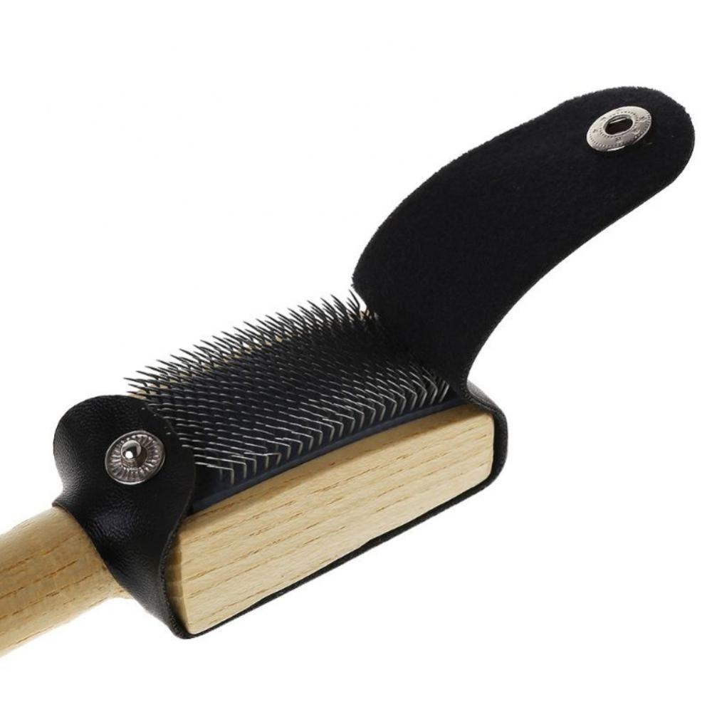 With Protector Cover Suede Sole Wire Shoe Brush Wooden Dance Shoes Cleaning Brush Household