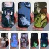 Чехол для телефона E-Experiments L-Lains Anime для Samsung S25, S24, S23, S22, S20, S21, S10, Ultra, Plus, Lite, FE, Мягкий силиконовый черный чехол
