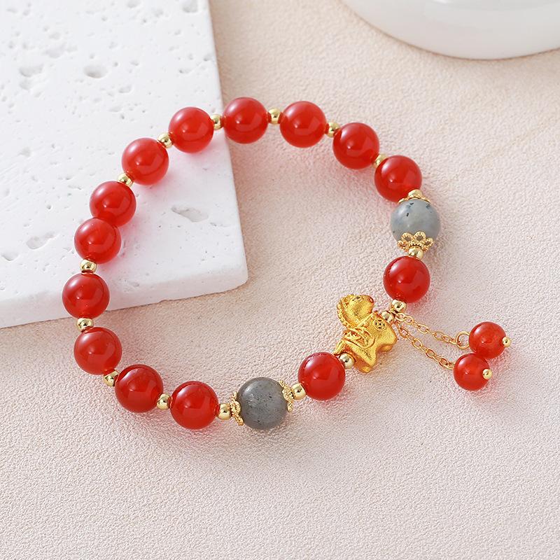 Natural Agate Bracelet Fashion Light Luxury Bracelet Fashion Women Daily Jewelry Lucky Gift