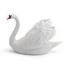 Simulation Swan Model White Swan Figurine Miniature Farm Animal Educational Toy Realistic Poultry Decoration Ornament