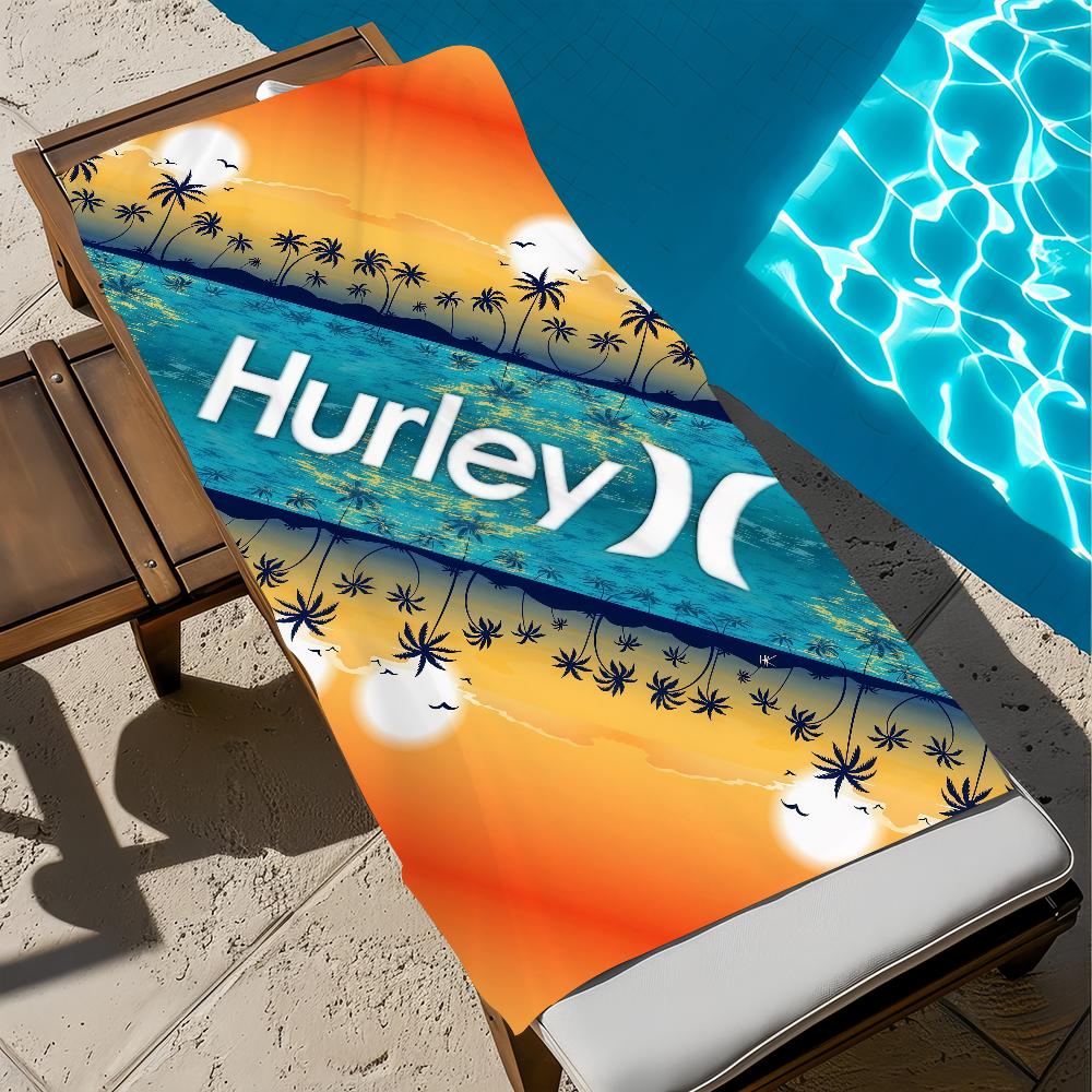 fashion art LOGO LUXURY h-hurleIES Towel Large Quick-Drying Microfiber soft Beach Towel for Travel Fitness Sauna Bathing Camping
