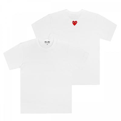 Comme Des Garcons Ax T340 051 3 p1T340 3 Play Back Красное Сердце Waffen Union Футболка с коротким рукавом