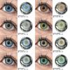 Цветные контактные линзы 2 шт. светло-голубые годовые мягкие линзы натуральные светло-коричневые контактные линзы для макияжа глаз зеленые контактные линзы для красоты