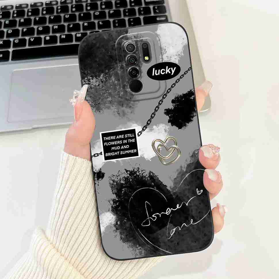 For Xiaomi Redmi 9 Case Cute Cartoon Rabbit Cat Soft Silicone Cover For Redmi 9 M2004J19AG M2004J19G Bumper Phone Case Funda