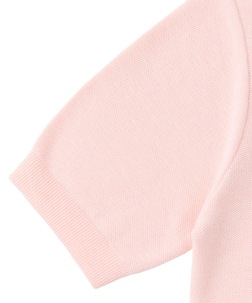 VERNO 26Ss Waffle Polo Knit Pink