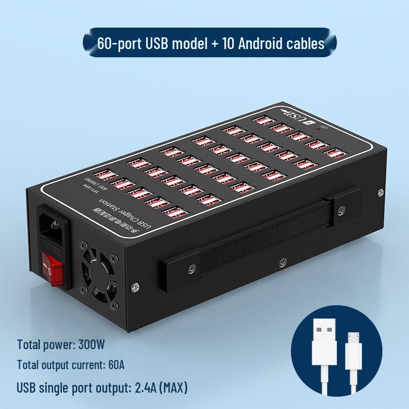 Мощная USB-станция для зарядки с несколькими портами - Настольное зарядное устройство для мобильных устройств и сетевой фильтр