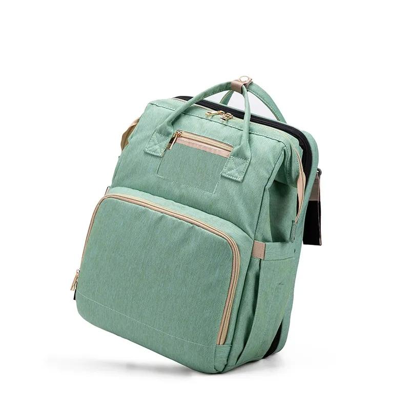 Large Capacity Mummy Backpack Waterproof Backpack Multifunctional Baby Bed Bags Maternity Bag Stroller Bag with Hooks Bag