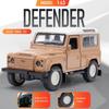 1:43 Модель Игрушка Land Rover Defender Внедорожные Машины Литье под Давлением из Сплава Открывающиеся Двери Резиновые Шины Имитация Салона Украшения Транспортные Средства