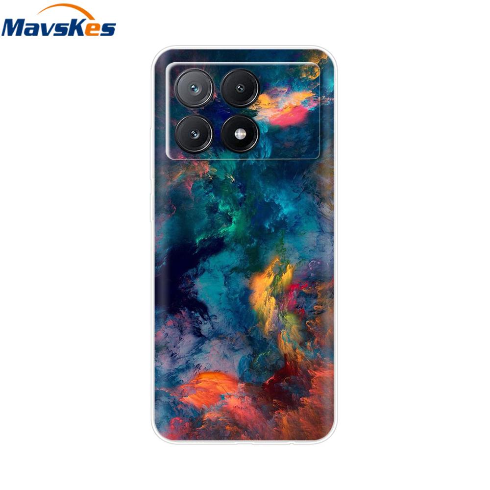 Чехол для Xiaomi Poco X6 Pro Мягкий ТПУ Силиконовый Телефон Прозрачная Крышка Для Xiaomi Poco X6 5G Чехол Бампер Pocox6 X 6 5G 2024 Funda Coque