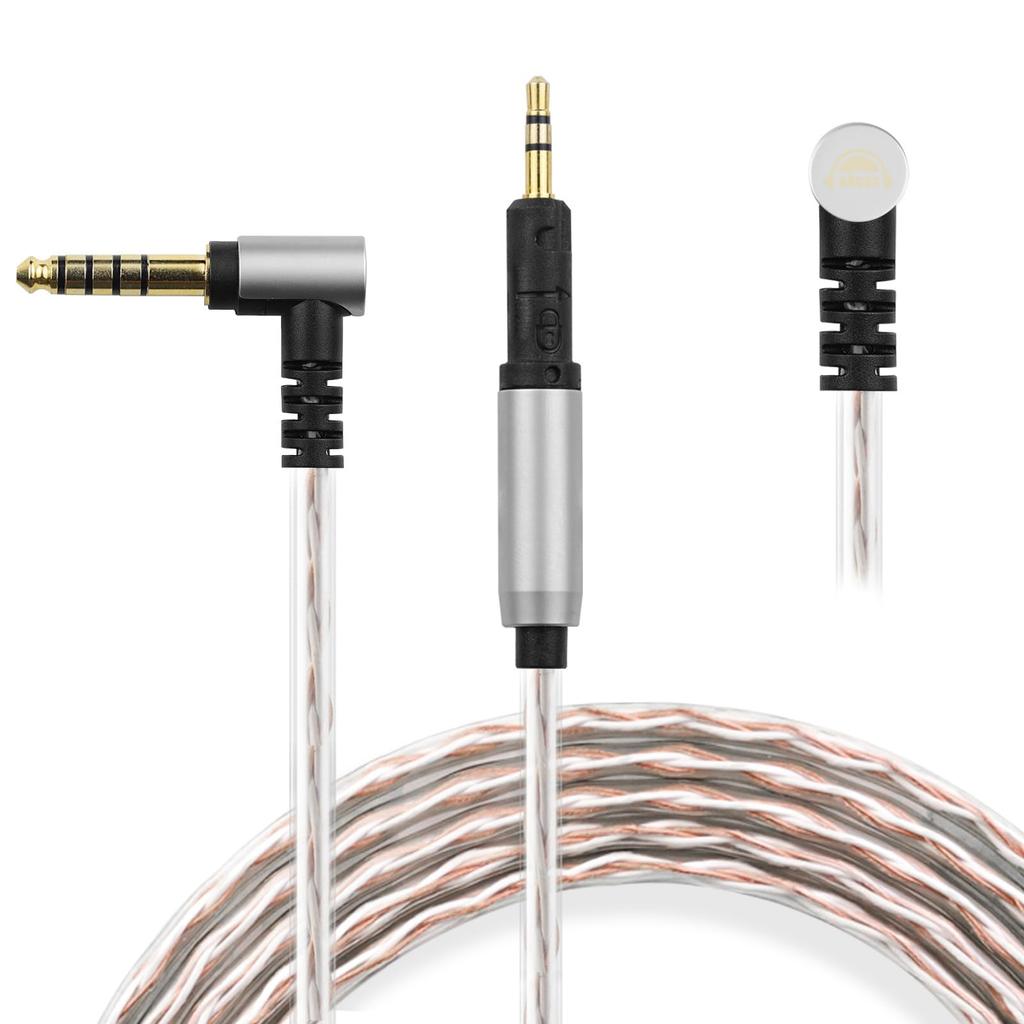 Okcsc JBX Headphone Cable Recable for for Compatible with M7OX OFC Length L Type Earphones/Headphones SENNHEISER/Audio-Technica HD598, HD558, HD518,