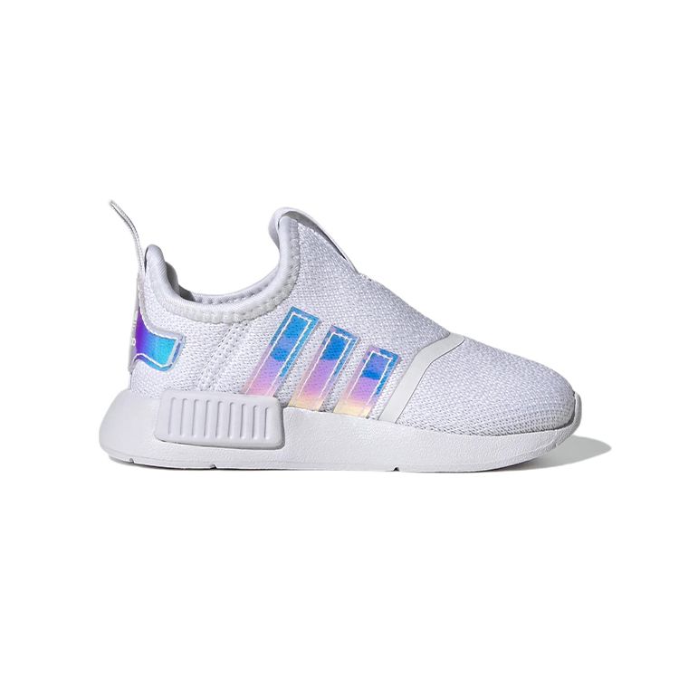 Adidas NMD 360 I Белые переливающиеся детские кроссовки Cloud-White Light-Purple Clear-Pink GX3320