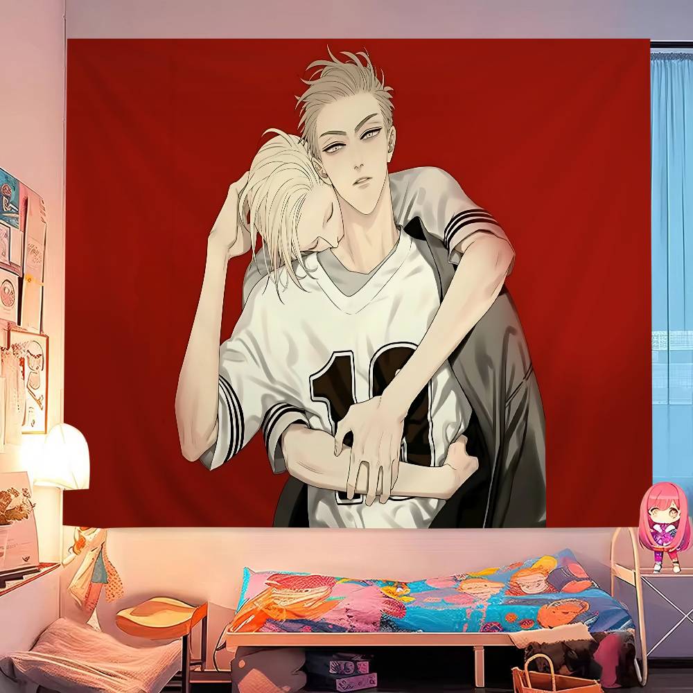 19 Days Anime Cartoon Tapestry Wall Hanging Decoration Household Home Decor