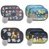 2Pcs Car Side Window SunShade Windscreen Roof Window Cartoon For Children Adults Adsorption SunShade Sunvisor with Storage Bag