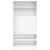 White Wardrobe 100*50*200 cm Particleboard