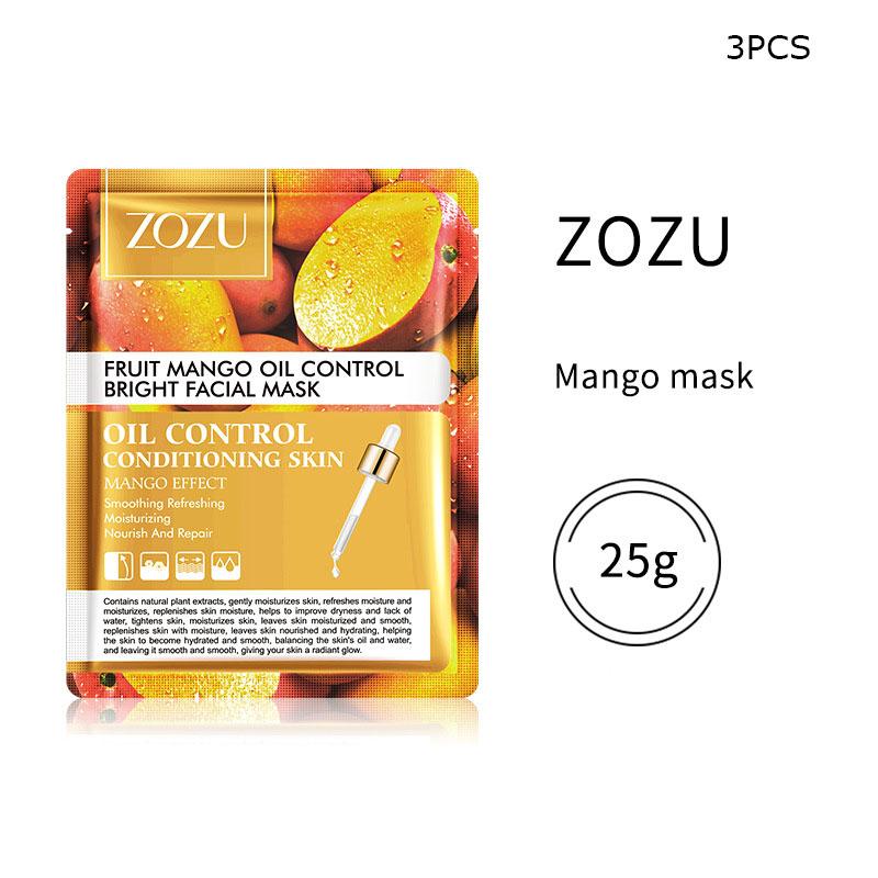 Фруктовая маска для лица ZOZU, 3 шт., средства по уходу за кожей
