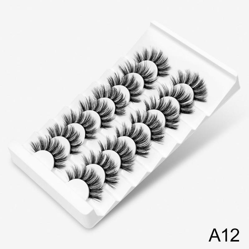 Пушистые ресницы, 8/5 пар, наращивание ресниц, De Cils, макияж, красота, накладные ресницы, оптовая продажа, натуральные тонкие ресницы-лифтинг