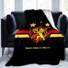Sport Club Football Crest Printed Throws Blanket Soft Flannel Blankets for Couch Bed Gifts for Men Women Picnic blanket Christmas gifts