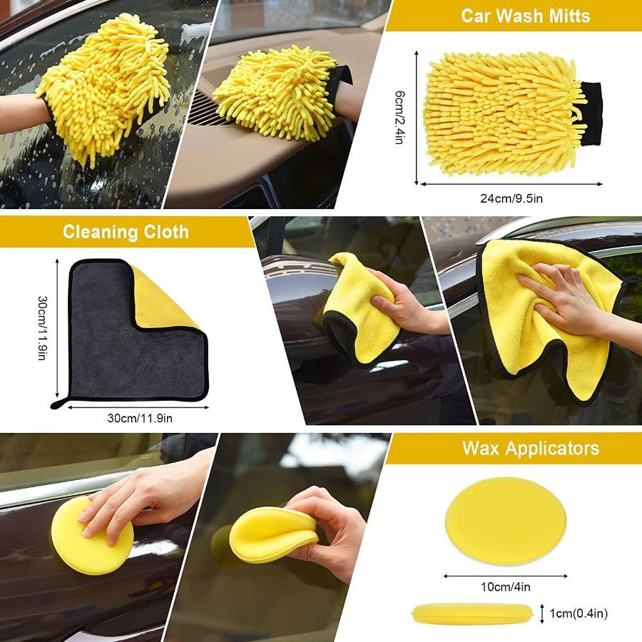 New model car-specific car washing tools: cleaning brush set, interior cleaning tools brush, electric drill brush