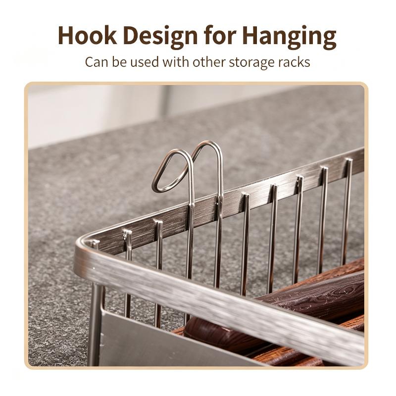 Waterproof Oil-proof Stainless Steel Utensil Drying Basket Cutlery Storage Holder Drawer Organizer for Commercial Home Kitchen