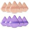 10 Pieces Powder Puffs Triangle Cosmetic Powder Puff Reusable Powder Sponge Makeup Foundation Sponge For Face Powder Makeup Tool