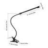 DC5V 10W 36 LED Clamp Clip Desk Lamp USB Powered Operated/ 3 Colors Temperature Changing/ 10 Levels