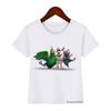 New arrival 2024  Animation for cartoon print kids t-shirt summer white short-sleeved funny boy/girl t shirt tops drop shippin