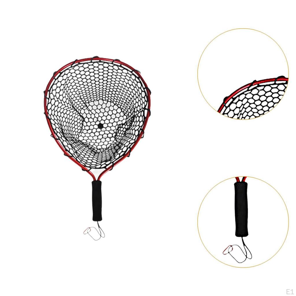 Aluminum Alloy Anti-Slip Fishing Landing Net for Boat